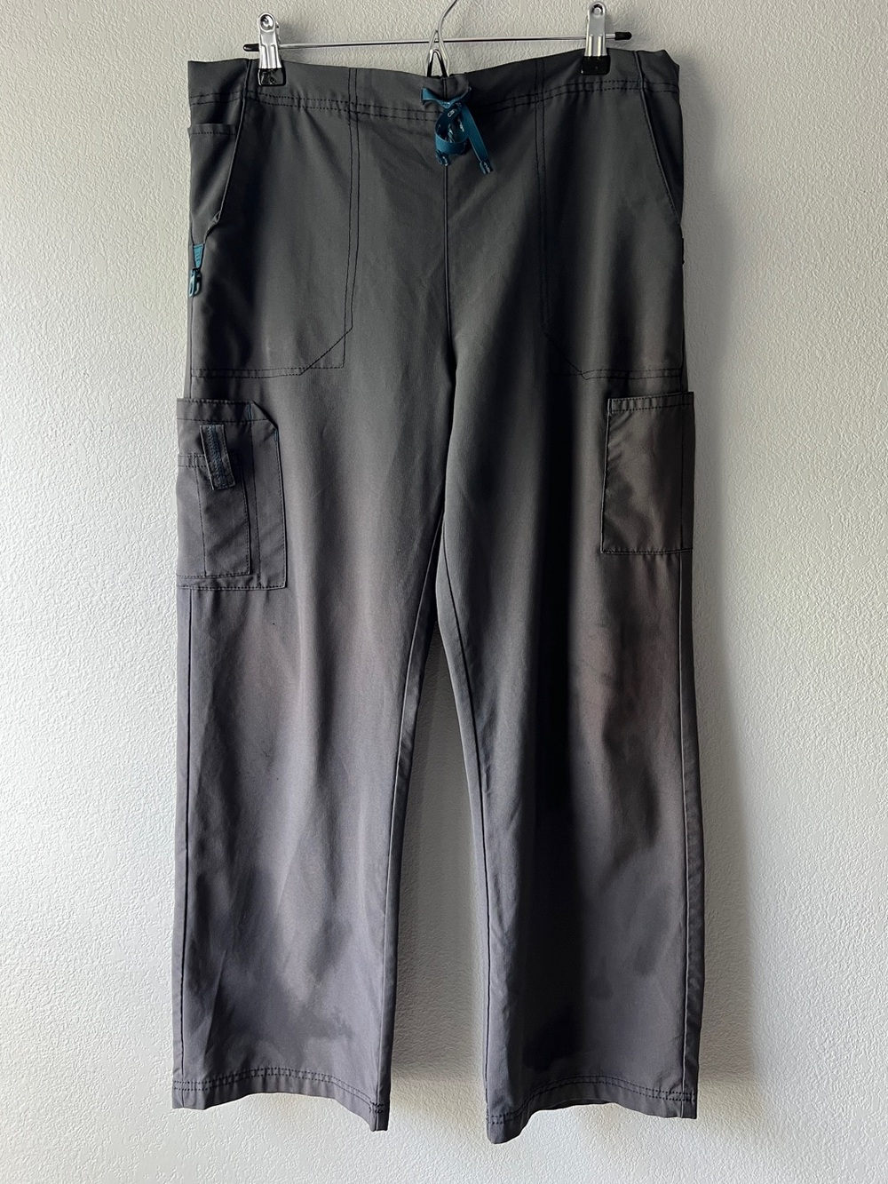 Carhartt Men's PL Gray Cargo Scrub Pants Drawstring Utility Nurse Medical